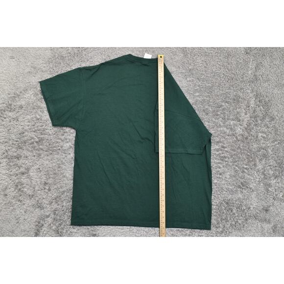 Jerzees Men's 2XL Green Cotton Blend T-Shirt Preowned 2000's Marines Shirt - Picture 6 of 8